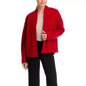 Eileen Fisher High Collar Pockets Boiled Wool Jacket